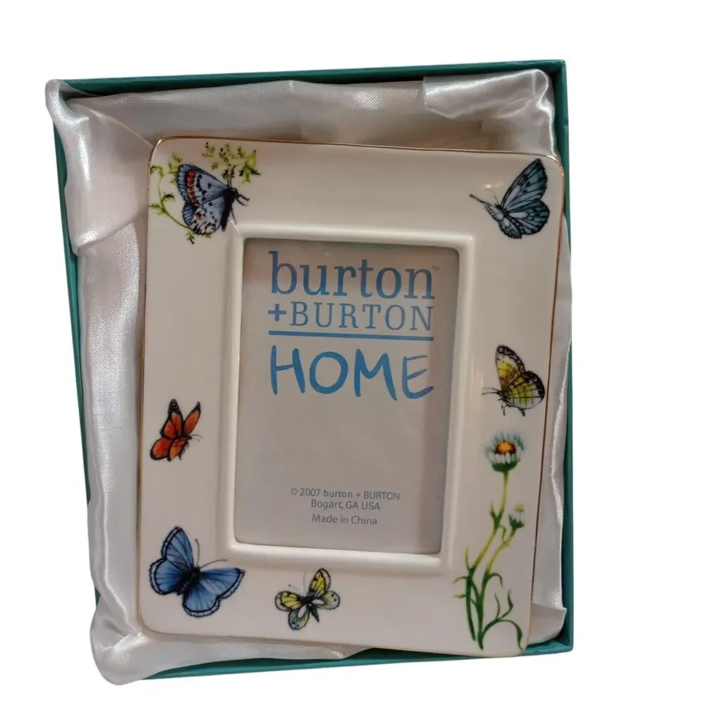 Burton + Burton Wings Of Grace Butterfly Picture Frame New In Box